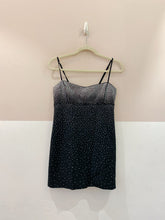 Vestido curto preto brilhos BY NV P